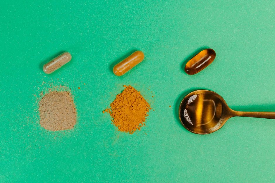 Turmeric powder - natural supplement ingredient